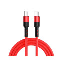 Caruba USB C to USB C 60W Cable 1 Meter Red