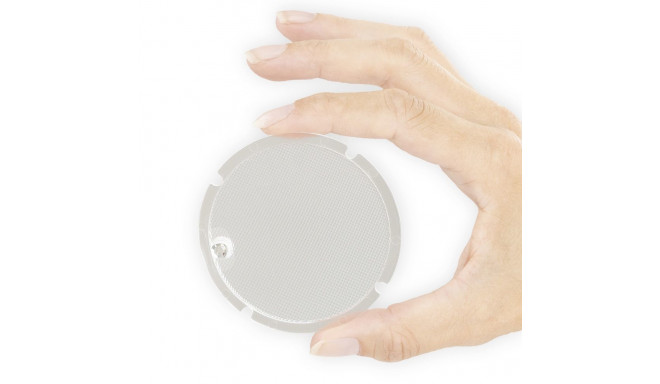 Godox V1 glass on flash head (outside)