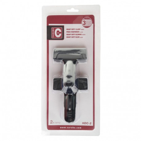 Caruba Heavy Duty Clamp Staal set van 2 stuks