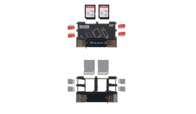 JJC MCH STK6GR Geheugenkaart Houder Kit