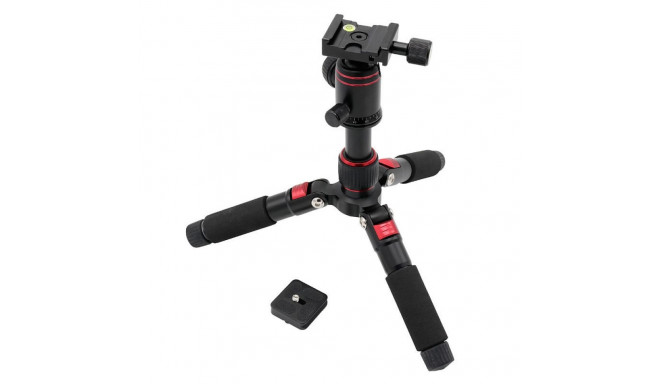 Caruba Compactstar 51 Tafelstatief (Zwart / Rood)