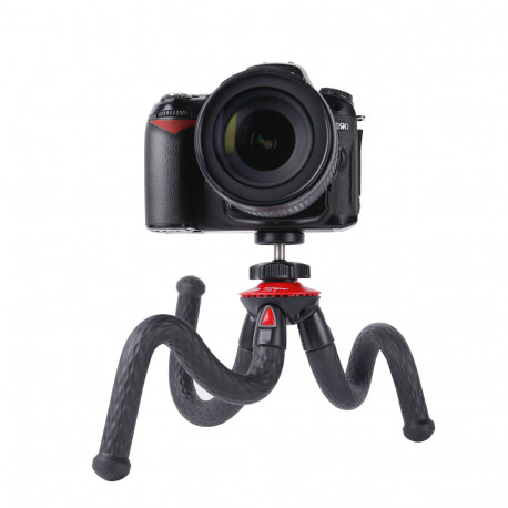 Fotopro UFO 2 Black/Red Tripod met Telefoon & GoPro Mount