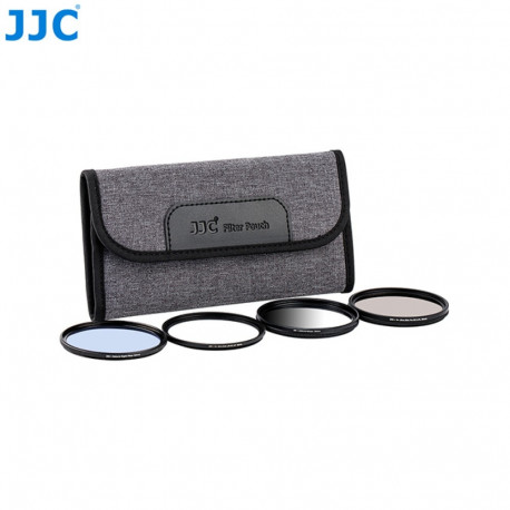 JJC FP K4S Grijze Filter etui voor 4 filters tot 58 mm