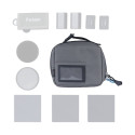 F Stop Filter Case (Grey) Black Zipper