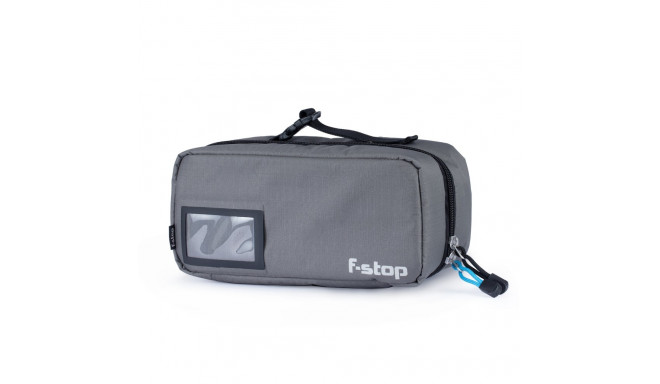 F Stop Accessory Pouch Large Gargoyle (Grey) Black Zipper