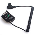 Caruba Panasonic DMW DCC12 Full Decoding Dummy Batterij + D TAP B Type Poort (veer kabel)