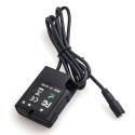 Caruba Nikon EN EL14 Full Decoding Dummy Batterij (rechte kabel)