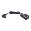Caruba Panasonic DMW DCC12 Full Decoding Dummy Batterij + D TAP B Type Poort (rechte kabel)