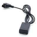 Caruba Sony NP FW50 Full Decoding Dummy Batterij + D TAP (rechte kabel)
