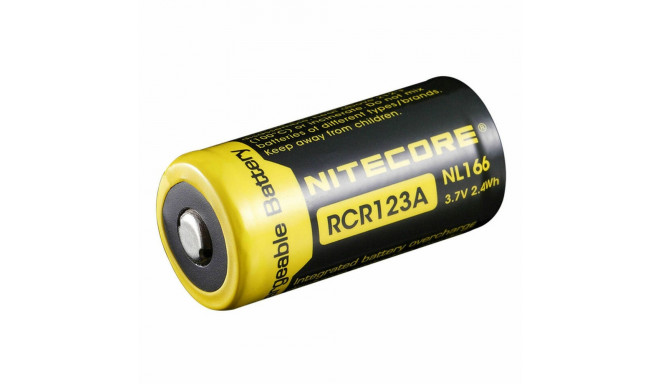 Nitecore NL166 CR123A battery (650mAh) 16340