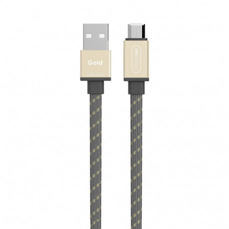 Allocacoc USB Kabel | microUSB Flat Gold