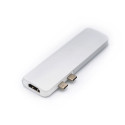 Caruba Duo Hub voor USB C Grijs