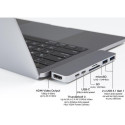 Caruba Duo Hub voor USB C Grijs