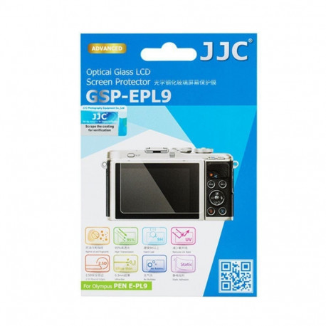 JJC GSP EPL9 screenprotector van optisch glas