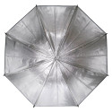 Caruba Flitsparaplu Zilver/Zwart 109cm