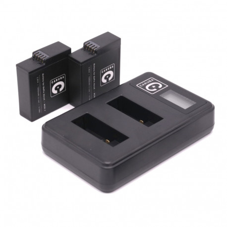 Caruba Wall Charger & Batterij Duo Kit voor GoPro Hero 5 / 6 / 7