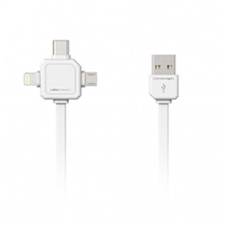 Allocacoc 3 in 1 USB kabel groen