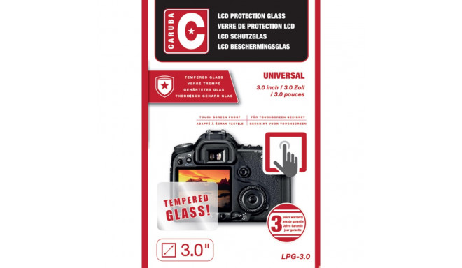Caruba LCD Optical Glass Protector 3,0" (2 Stuks)