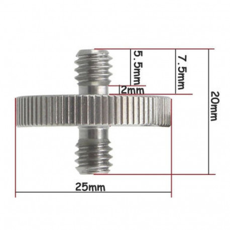 Caruba adapter 1/4" - 1/4" Male