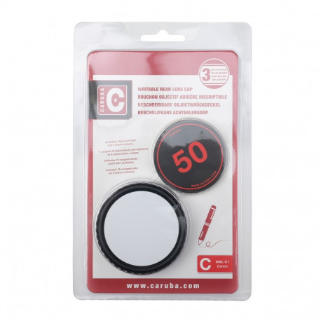 Caruba Writable Rear Lens Cap Canon