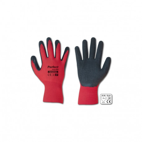 Gloves PERFECT GRIP RED latex, size 8