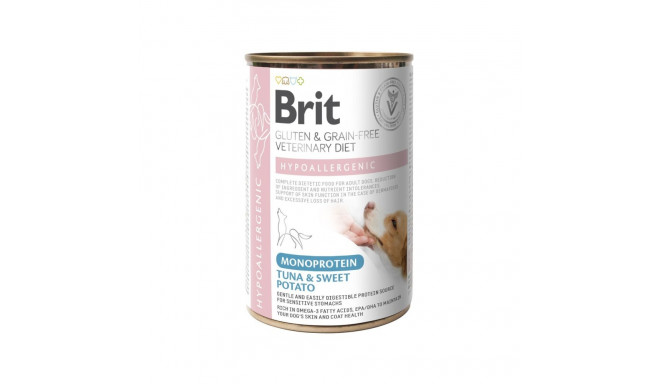 Brit Veterinary Diet Hypoallergenic Monoprotein Tuna can for dogs 400g