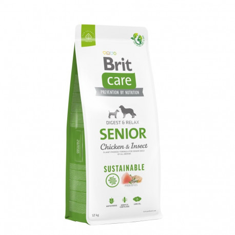 Brit Care Sustainable Senior Chicken & Insect dog food 12kg