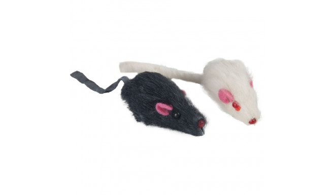 Flamingo toy mouse with nettle 2 pcs