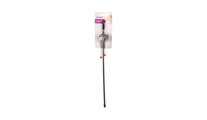 Flamingo cat hook with mouse and bell 48cm