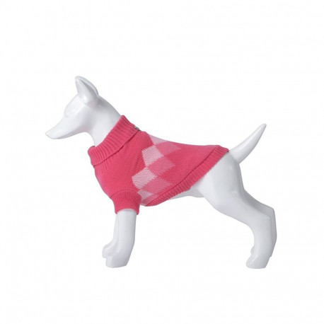 Freedog Rhombus pink sweater for dogs 20cm