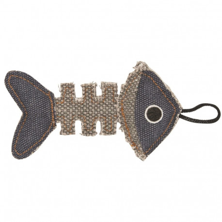 Barry King cat life blue fish 14x7.5cm