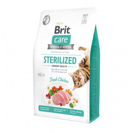 Brit Care Cat Grain-Free Sterilized Urinary Health complete food for cats 2kg