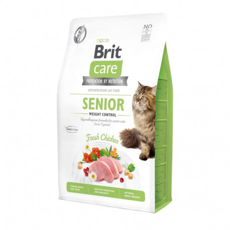 Brit Care Cat Grain-Free Senior Weight Control complete food for cats 2kg