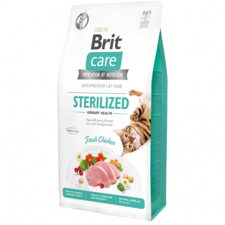 Brit Care Cat Grain-Free Sterilized Urinary Health complete food for cats 7kg