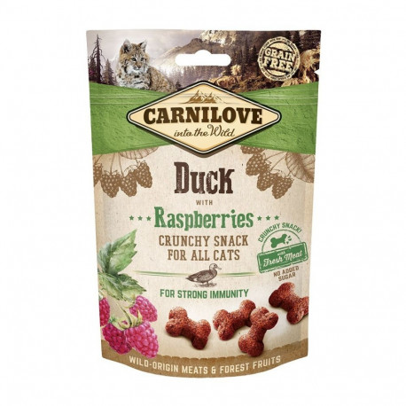 Carnilove Cat Snack Duck with Raspberries chewing treats for cats 50g