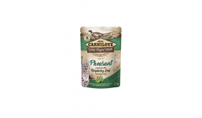 Carnilove Cat Pouch Pheasant with Raspberry Leaves food pouch for cats 85g