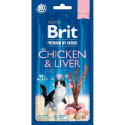 Brit Premium Chicken & Liver cat treat 3 pcs 15g