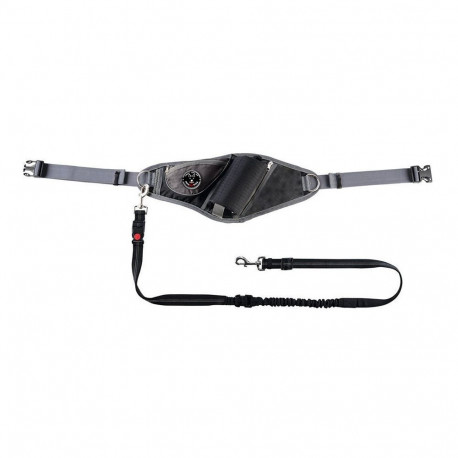 Freedog must jalutus- ja jooksuvöö rihmaga 20mm x 120cm