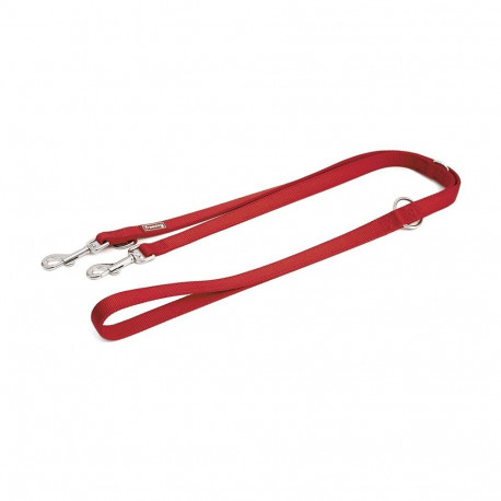 Freedog red nylon training belt for dogs 2x200cm