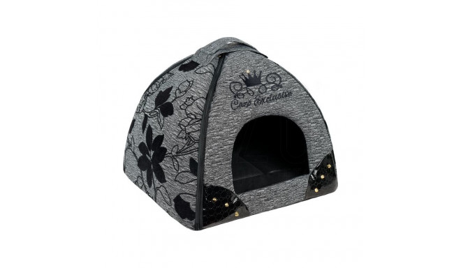 Cazo Pet House Noir grey bed for pet 47x46x40cm