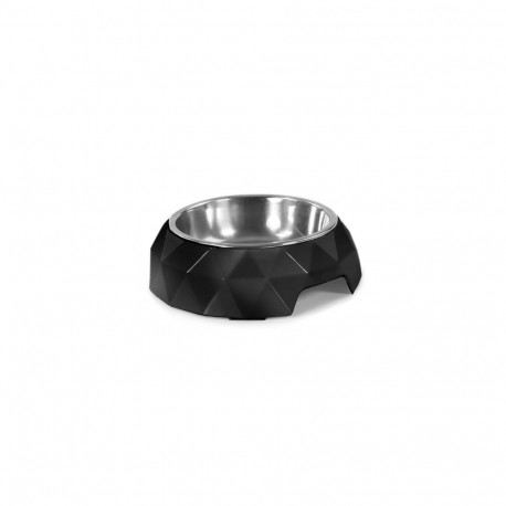 Record black melamine bowl with base for dogs ø 22.5cm - 700ml