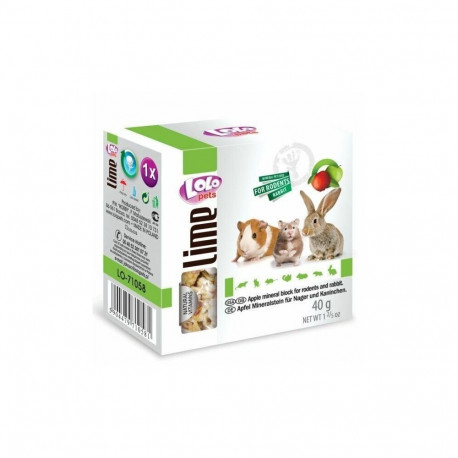 LoLo Pets mineraalkivi närilistele õunaga 40g