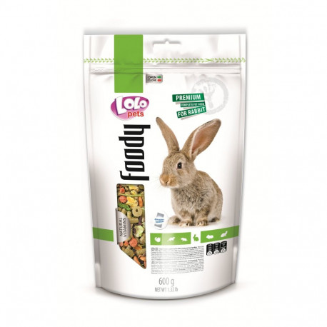 LoLo Pets Foody complete feed for rabbits 600g