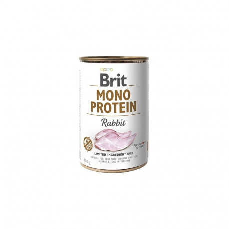 Brit Mono Protein Rabbit konserv koertele 400g