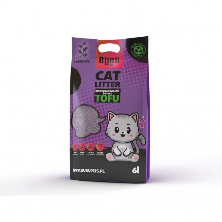 Bubu Pets lavender scented tofu cat litter 2.5 kg / 6L