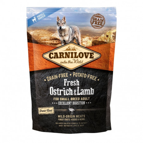 Carnilove Fresh Ostrich & Lamb for Small Adult dog food 1.5 kg