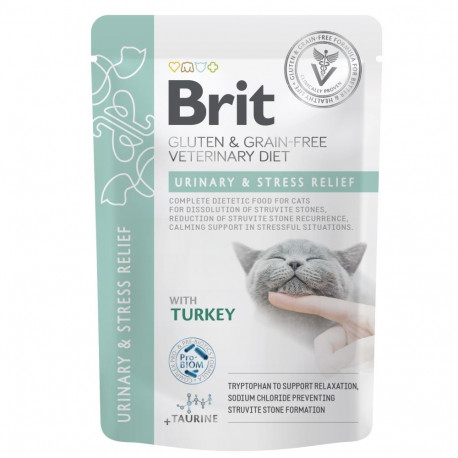 Brit Veterinary Diet Urinary wet food for cats 85g