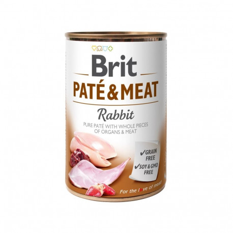 Brit Care Rabbit Paté & Meat konserv koertele 400g