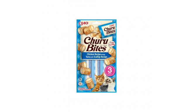 Churu Bites cat treat with chicken, tuna and scallop 3x10g