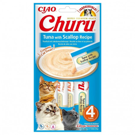 Churu cat treat with tuna and scallop 4x14g